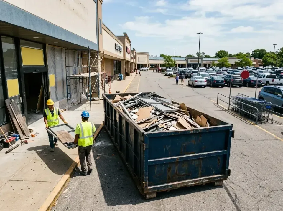 retail-store-renovation-debris-003 — frequently asked questions, Roll-off Dumpster Rentals in Shady Shores, TX